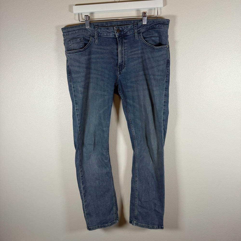Calvin Klein Jeans Slim Boyfriend Blue Denim Jeans Womens Size‎ 10 Medium Wash